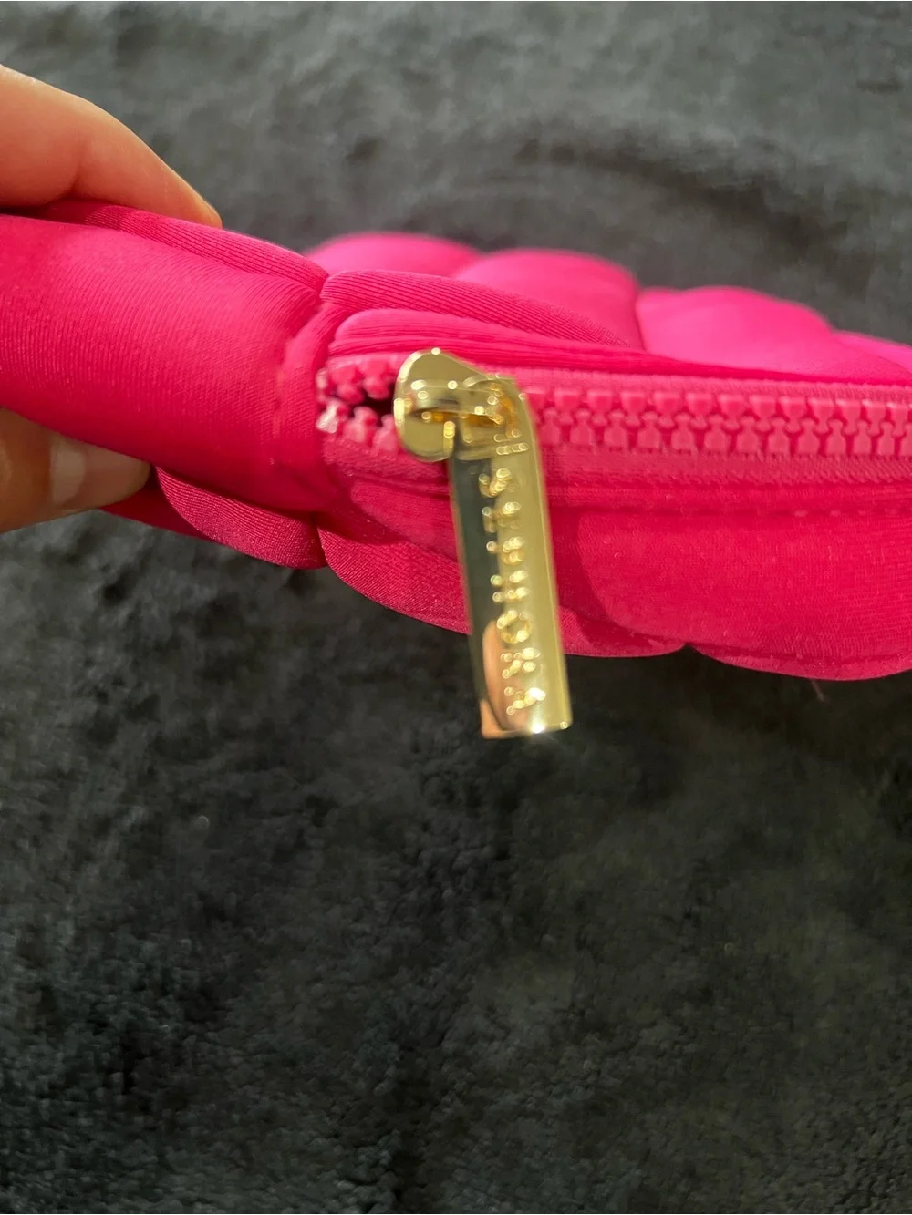 Sephora Hot Pink Quilted Cosmetic Pouch